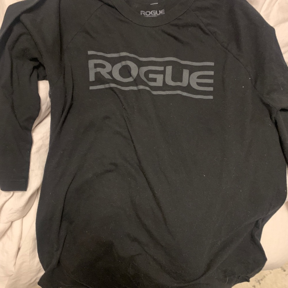 Rogue ¾ Sleeve Black Shirt Sz L Large